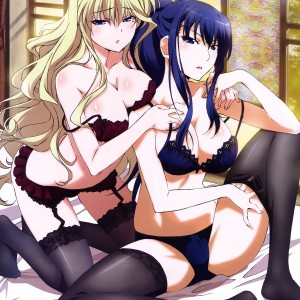 Megami MAGAZINE April 2015 anime posters Haruhichan.com Grisaia no Meikyuu Grisaia no Kajitsu