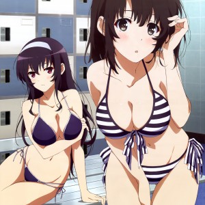 Megami MAGAZINE April 2015 anime posters Haruhichan.com Saenai Heroine no Sodatekata