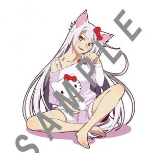 Monogatari x Hello Kitty Collaboration Teased Black Hanekawa Shinobu Oshino Hitagi Sinjougahara anime