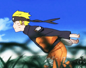 Naruto Shippuuden Naruto Uzumaki running