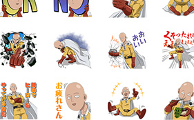 One Punch Man LINE Stickers Released