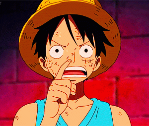 One Piece Monkey D Luffy picking nose