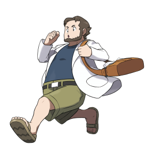 Pokémon Omega Ruby Alpha Sapphire Official Art Professor Birch