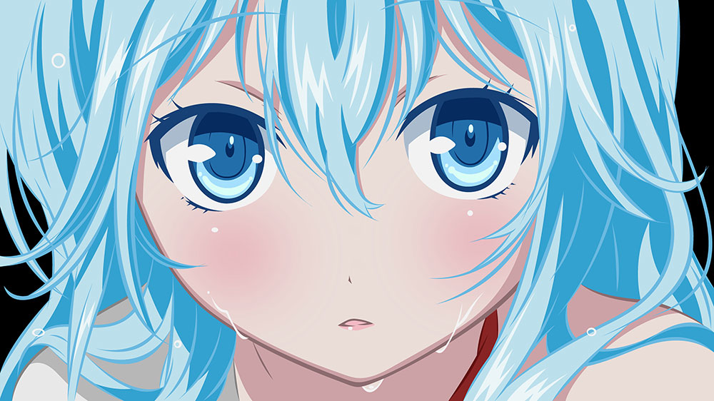 4. "Cyan Blue Hair Anime Characters" - wide 2
