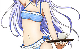 Chino Kafuu Serves Coffee in a Bikini in New Magazine Visual