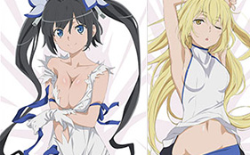Danmachi Hestia and Ais Wallenstein Hug Pillows Go on Sale