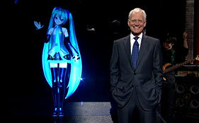 Hatsune Miku Performed Sharing the World on the October 8th Episode of the Late Show with David Letterman