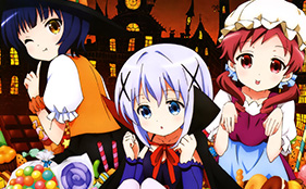 The GochiUsa Girls Get Spooky for Halloween in This New Poster